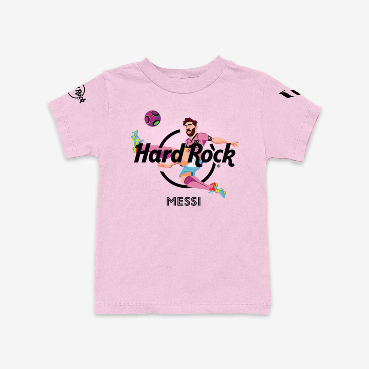 Messi x Hard Rock Kids Tee in Pink image number 5
