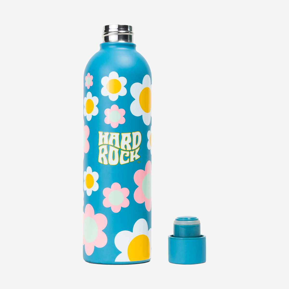 Hard Rock Music Festival Flower Power Water Bottle in Blue image number 4