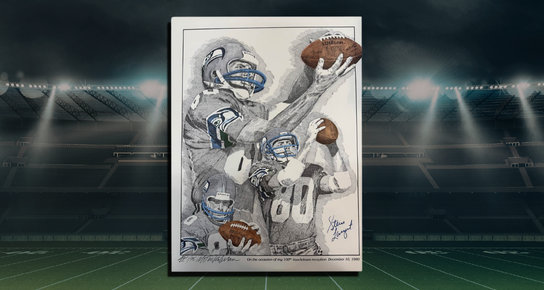 Steve Largent autographed Collectible Poster