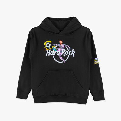 Youth Captain Messi Pullover Hoodie in Black Youth Captain Messi Pullover Hoodie in Black