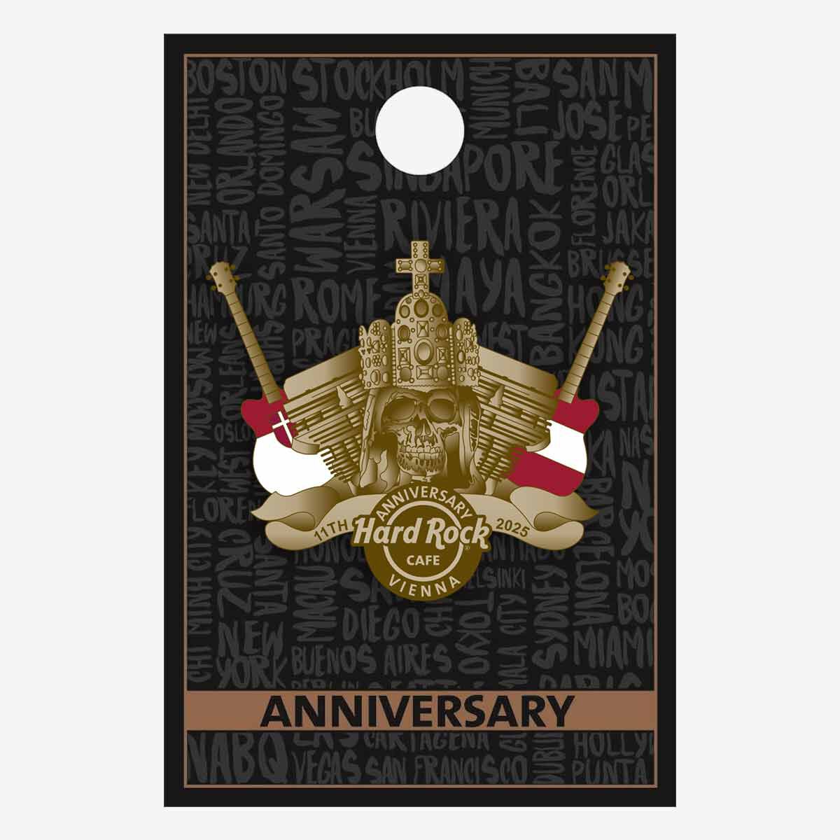 Hard Rock Cafe Vienna 11th Anniversary Pin | Online Rock Shop