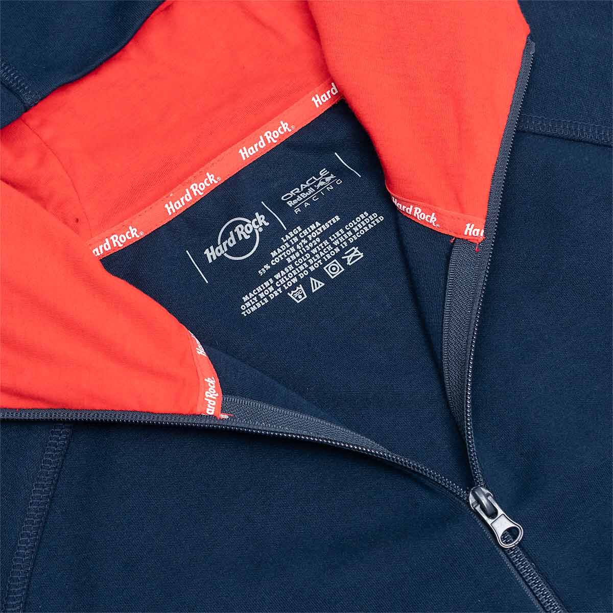 Hard Rock x Oracle Red Bull Racing Sport Tech Zip Hoodie in Navy
