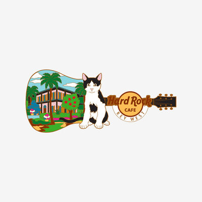 Key West Cat Guitar Pin Key West Cat Guitar Pin