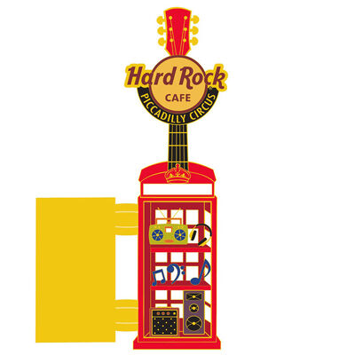 Piccadilly Circus Phone Booth Hinged Pin
