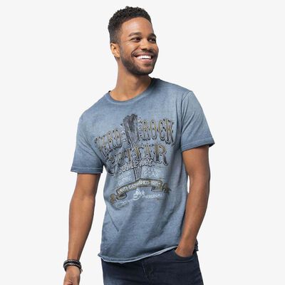 Men's Pigment Wash Headstock Graphic Tee Men's Pigment Wash Headstock Graphic Tee