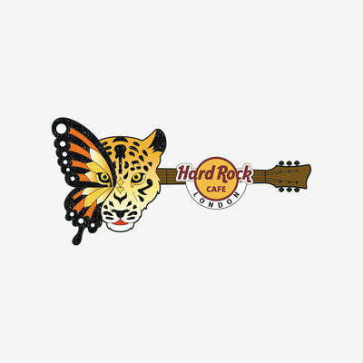 Core Leopard Butterfly Guitar Pin