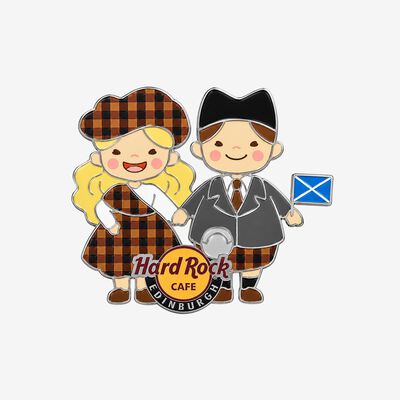 Collectible Edinburgh Tartan Children Local Pin