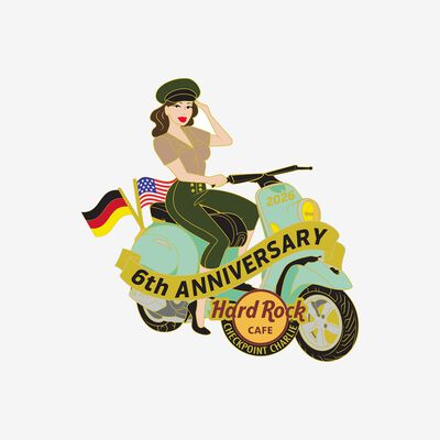Limited Edition Berlin Checkpoint Charlie 6th Anniversary Pin