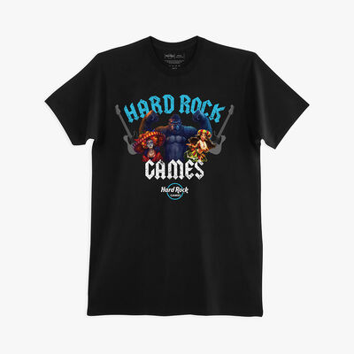 Hard Rock Games Neverland Casino Tee in Black Hard Rock Games Neverland Casino Tee in Black