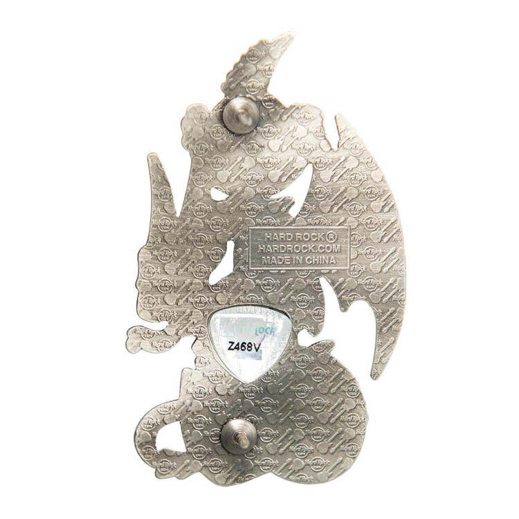 ハードロック　ピンズ 3D Dragon and Flag Guitar Pin | Online Rock Shop