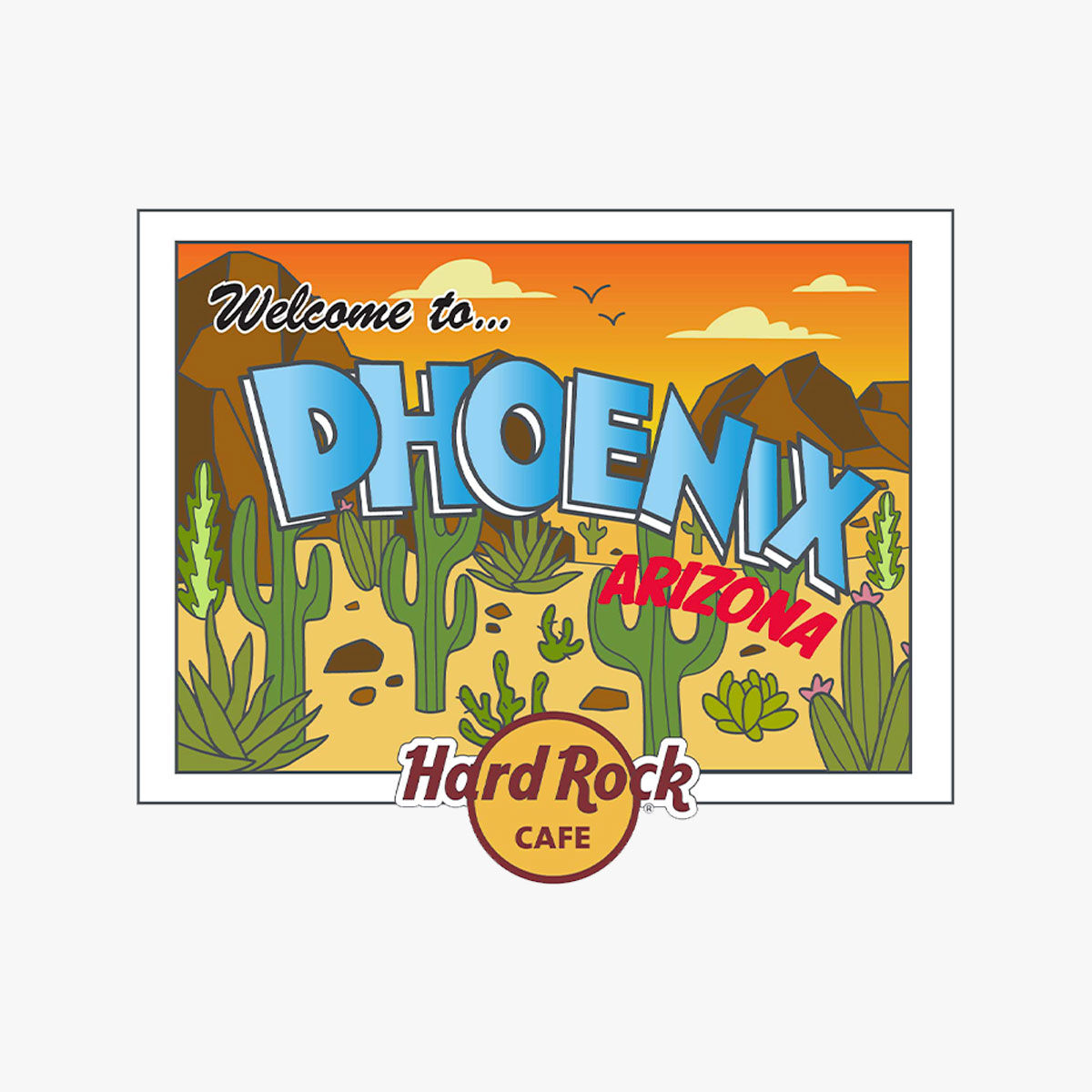 Hard Rock Phoenix Postcard Online Exclusive Pin | Online Rock Shop