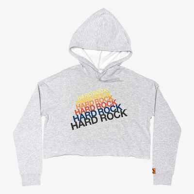 Women's Heritage Cropped Rainbow Hoodie Women's Heritage Cropped Rainbow Hoodie