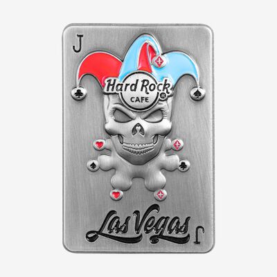 Las Vegas 3D Skull Joker Card Pin Las Vegas 3D Skull Joker Card Pin