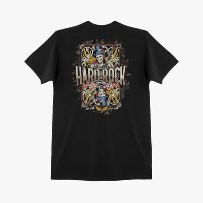 Men's Casino Skeleton Card Tee Men's Casino Skeleton Card Tee