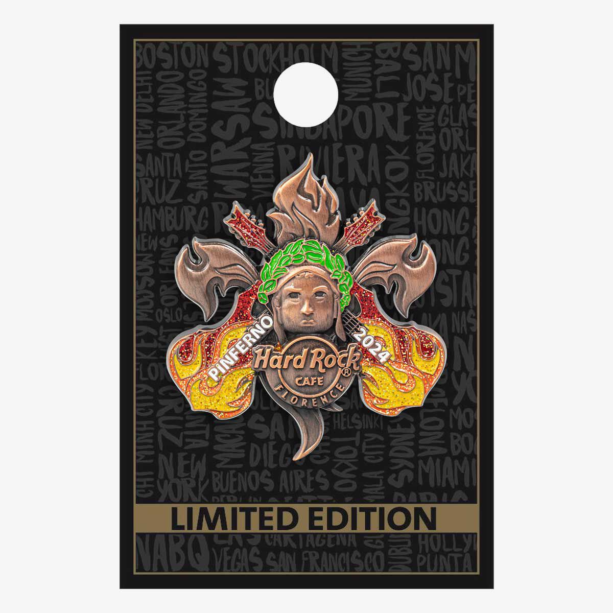 Hard Rock Global Logo Series 限定ピンセット Limited Edition Pinferno 3D Pin | Online Rock Shop