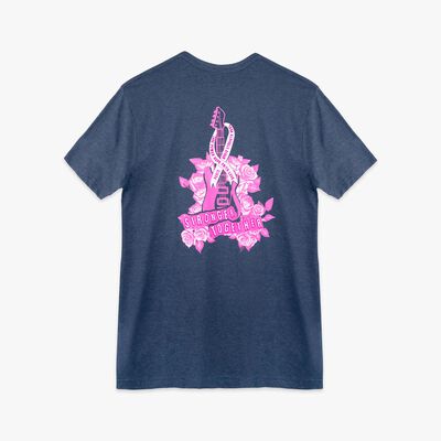 Pinktober Crewneck Shortsleeve Tee in Vintage Navy Pinktober Crewneck Shortsleeve Tee in Vintage Navy