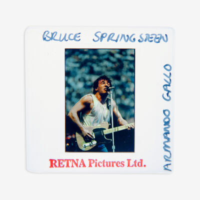 Bruce Springsteen Boxed Original 35MM Photograph in Acrylic Case