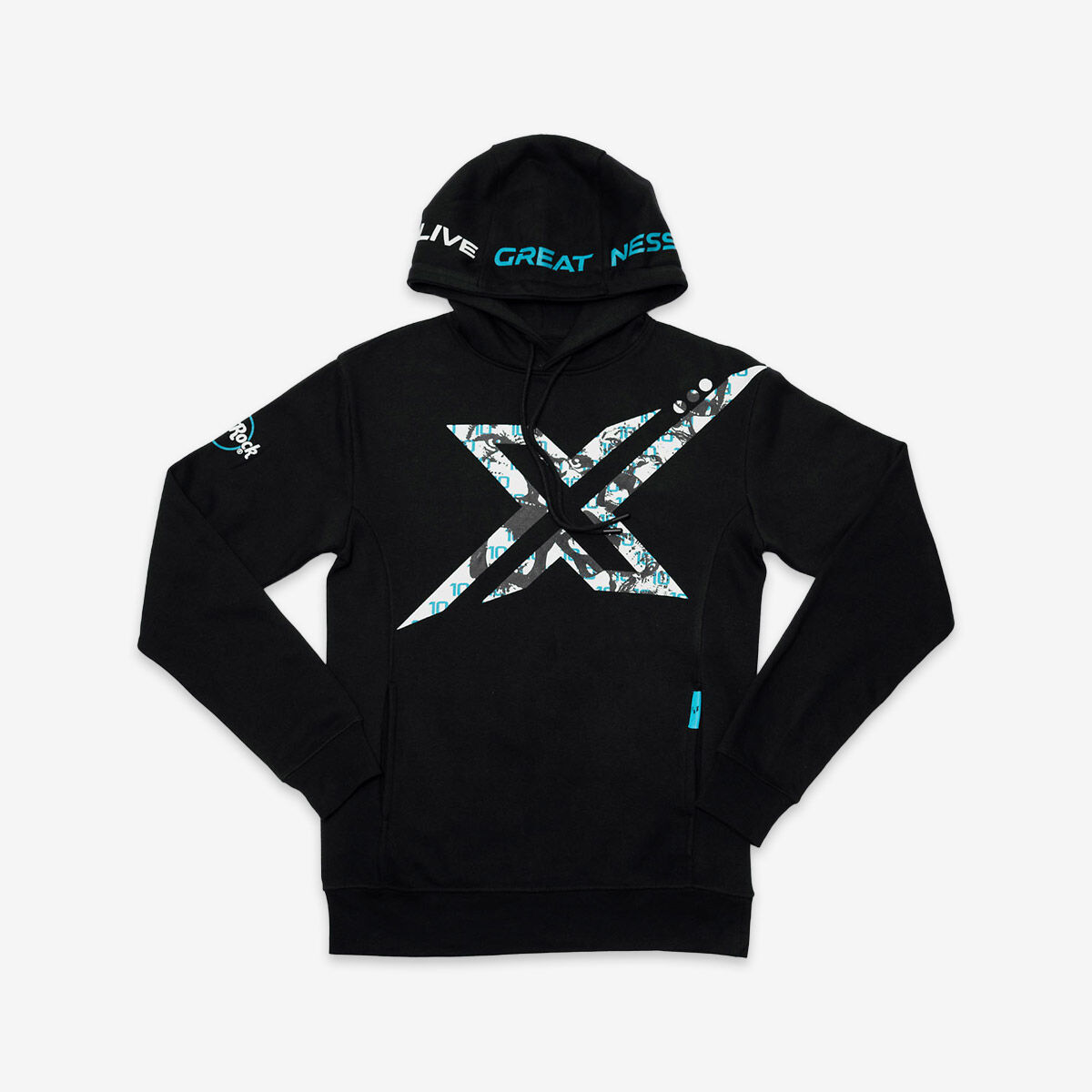 Messi x Hard Rock Adult Fit Hoodie in Black Online Rock Shop