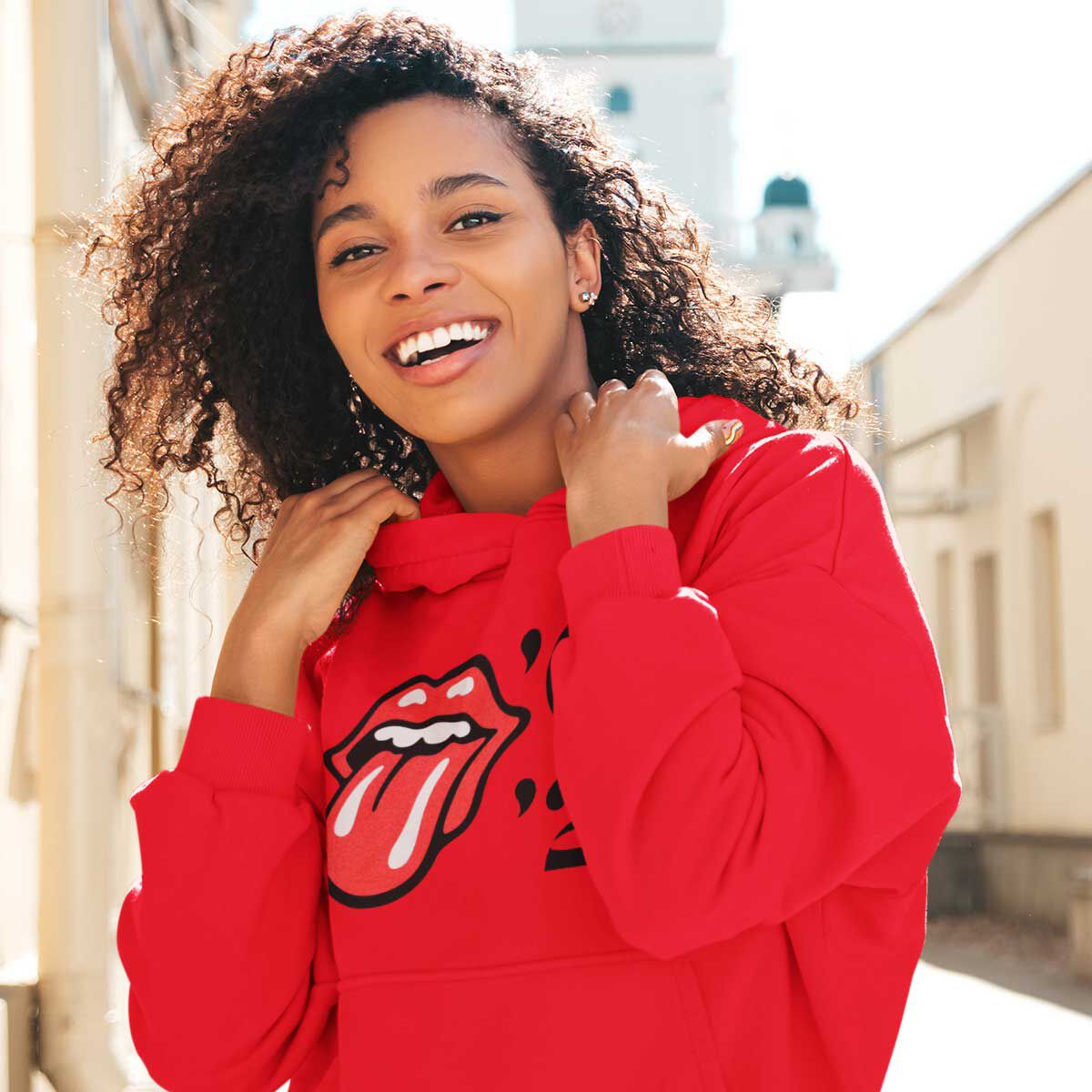 Rolling stones best sale hoodie mens