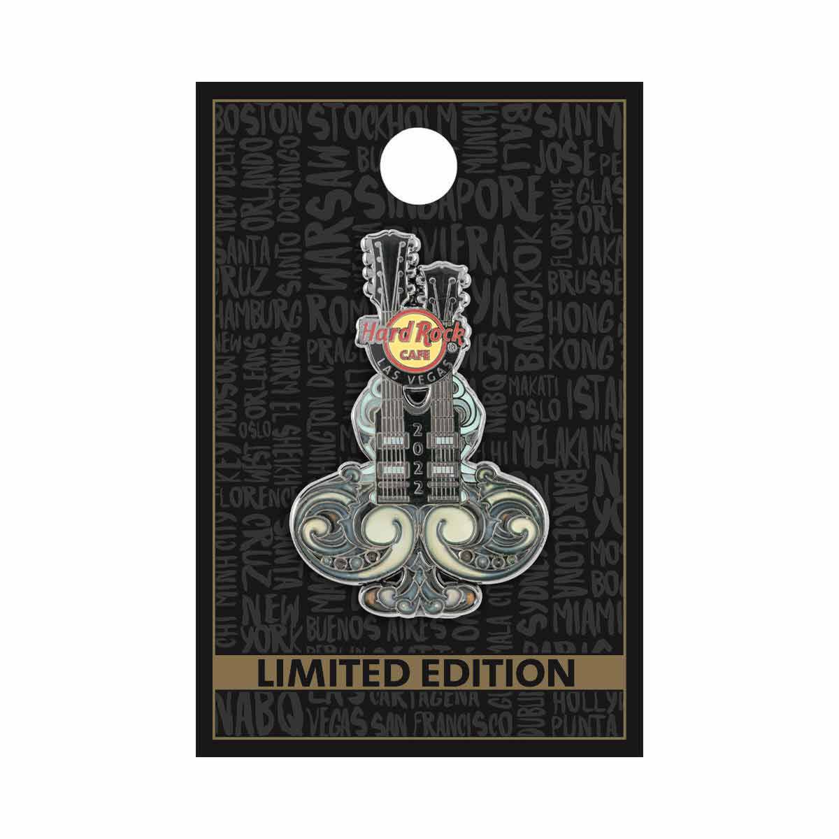 Las Vegas Stained Glass Club Guitar Pin | Online Rock Shop