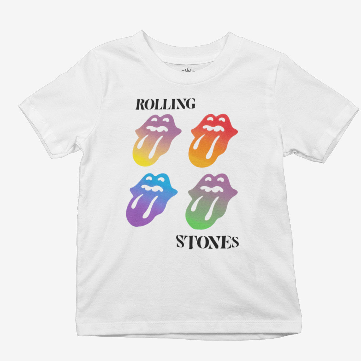 Rolling Stones Multi Color Youth White Tee