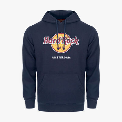 Adult Fit Classic Logo Hoodie in Navy Blue Adult Fit Classic Logo Hoodie in Navy Blue
