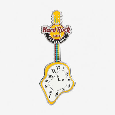 Collectible Barcelona Melting Clock Pin