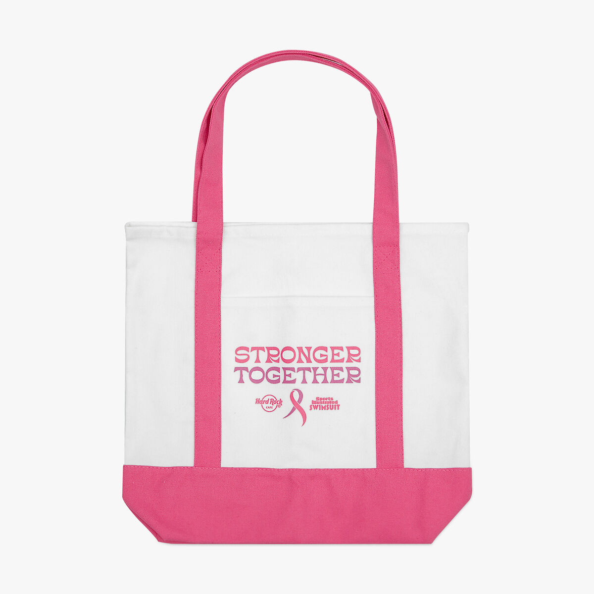 Hard Rock Pinktober 2025 Tote Bag in White | Online Rock Shop
