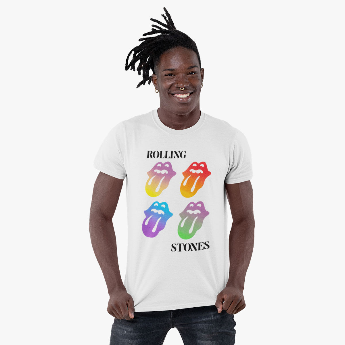 Rolling Stones Shortsleeve T-Shirt in White | Online Rock Shop