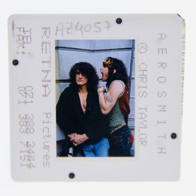 Aerosmith Original 35MM Photograph in Boxed Acrylic Case