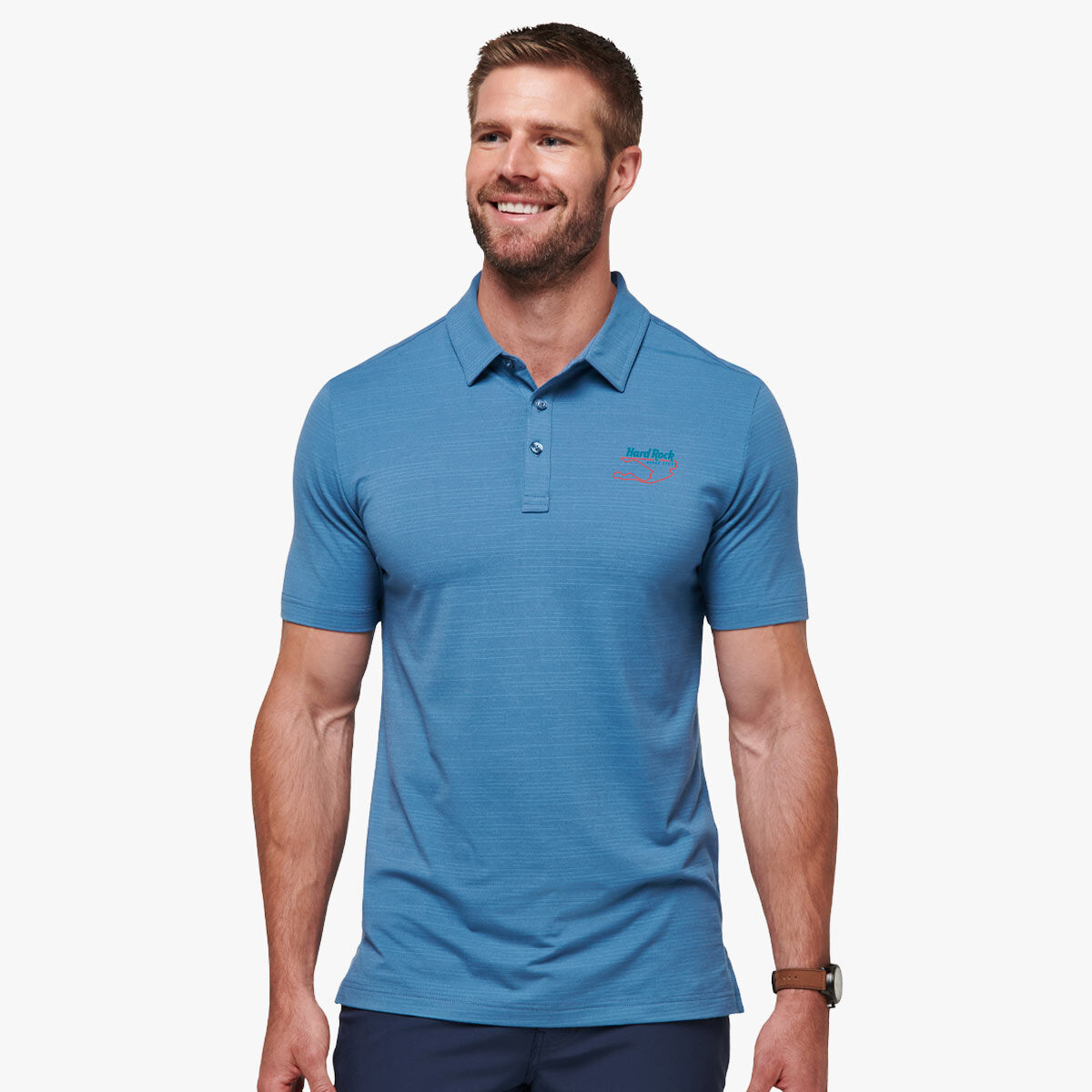 Oracle Red Bull F1 Racing Heather Polo in Stellar Blue by Travis