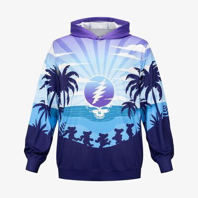 Grateful Dead Rising Sun UPF50 Hoodie in Tie-Dye Purple Grateful Dead Rising Sun UPF50 Hoodie in Tie-Dye Purple
