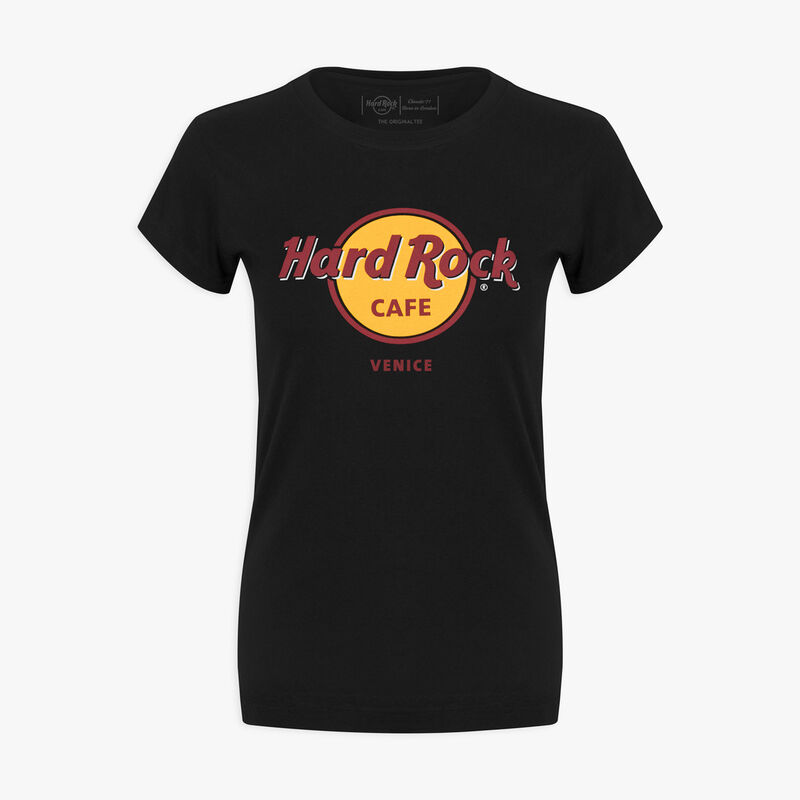 Prague Hard Rock CafÃ¨ Magliette Women's Black Classic Hard