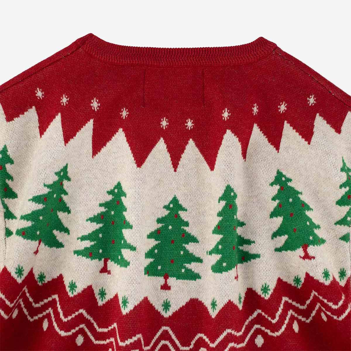 Grateful Dead Bear Tree Holiday Sweater in Red | Online Rock