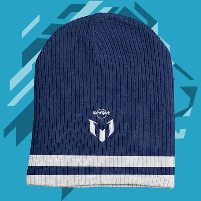 Messi Beanie in Navy and White Messi Beanie in Navy and White