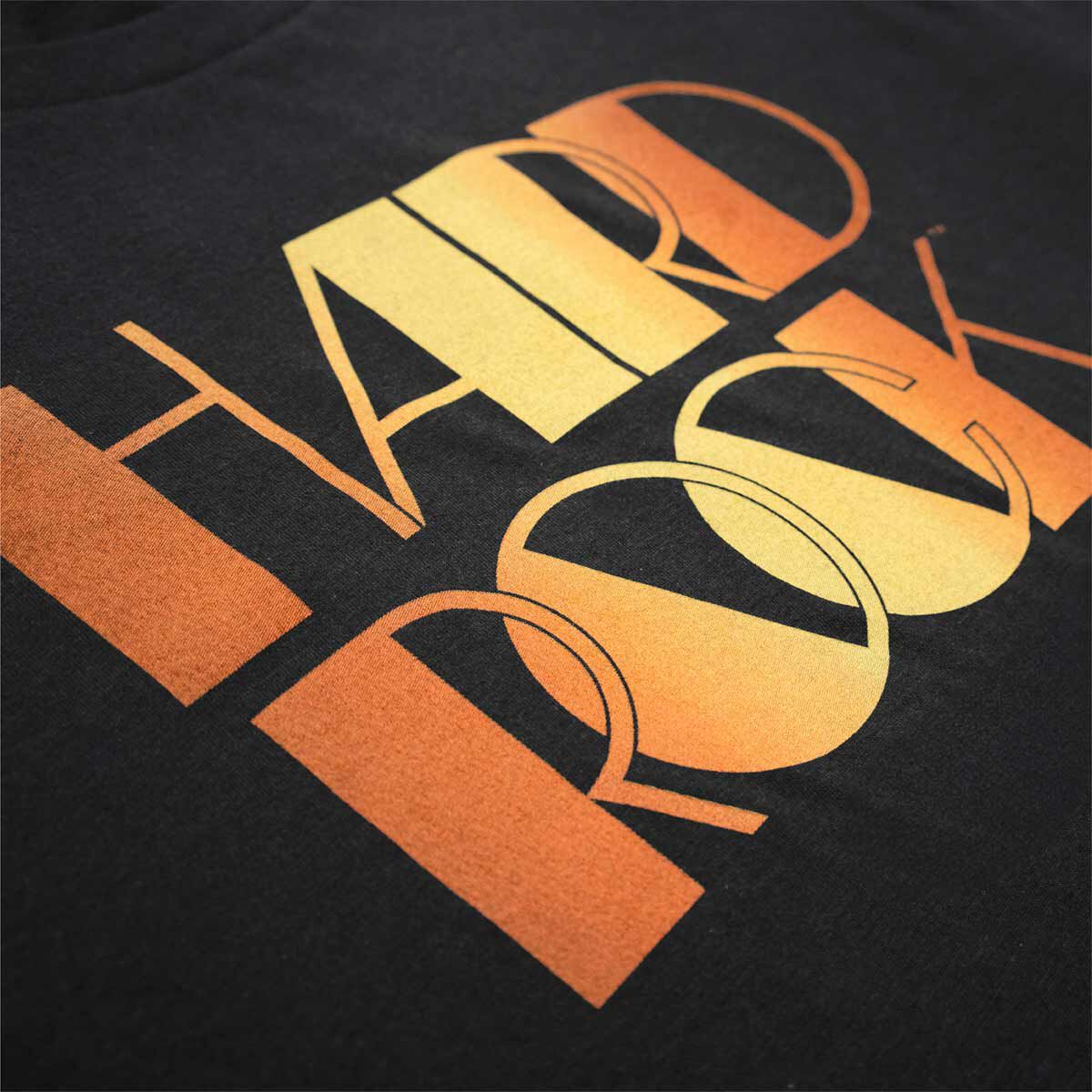 Disco Gold Gradient Logo Black Fitted Adult Crewneck Tee