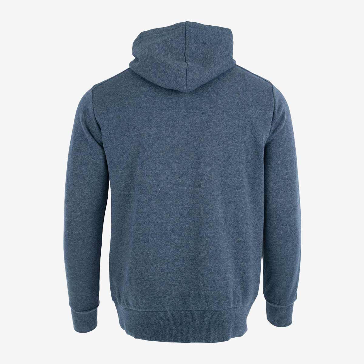 Adult Fit Raised Embroidered Logo Hoodie in Denim Blue