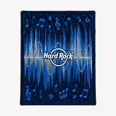 Soundwave Blanket in Navy