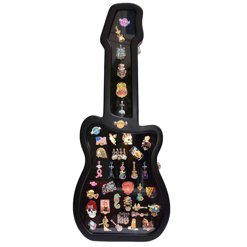 Guitar Shaped Pin Display Case