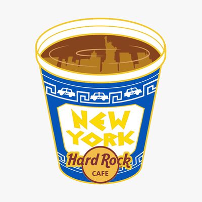New York Coffee Cup Skyline Pin New York Coffee Cup Skyline Pin