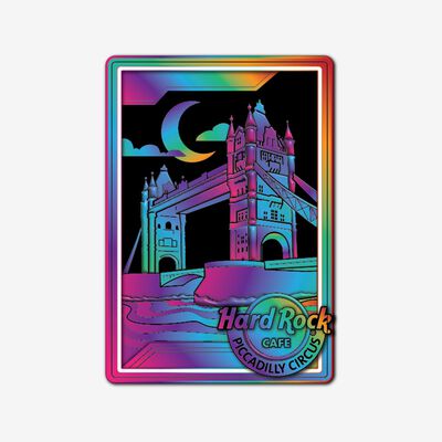 Limited Edition Piccadilly Circus Holo Tower Bridge Pin