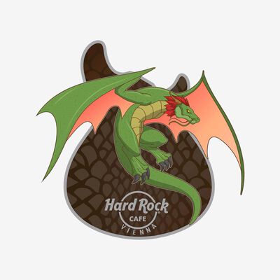 Limited Edition Dragon Guitar Pin