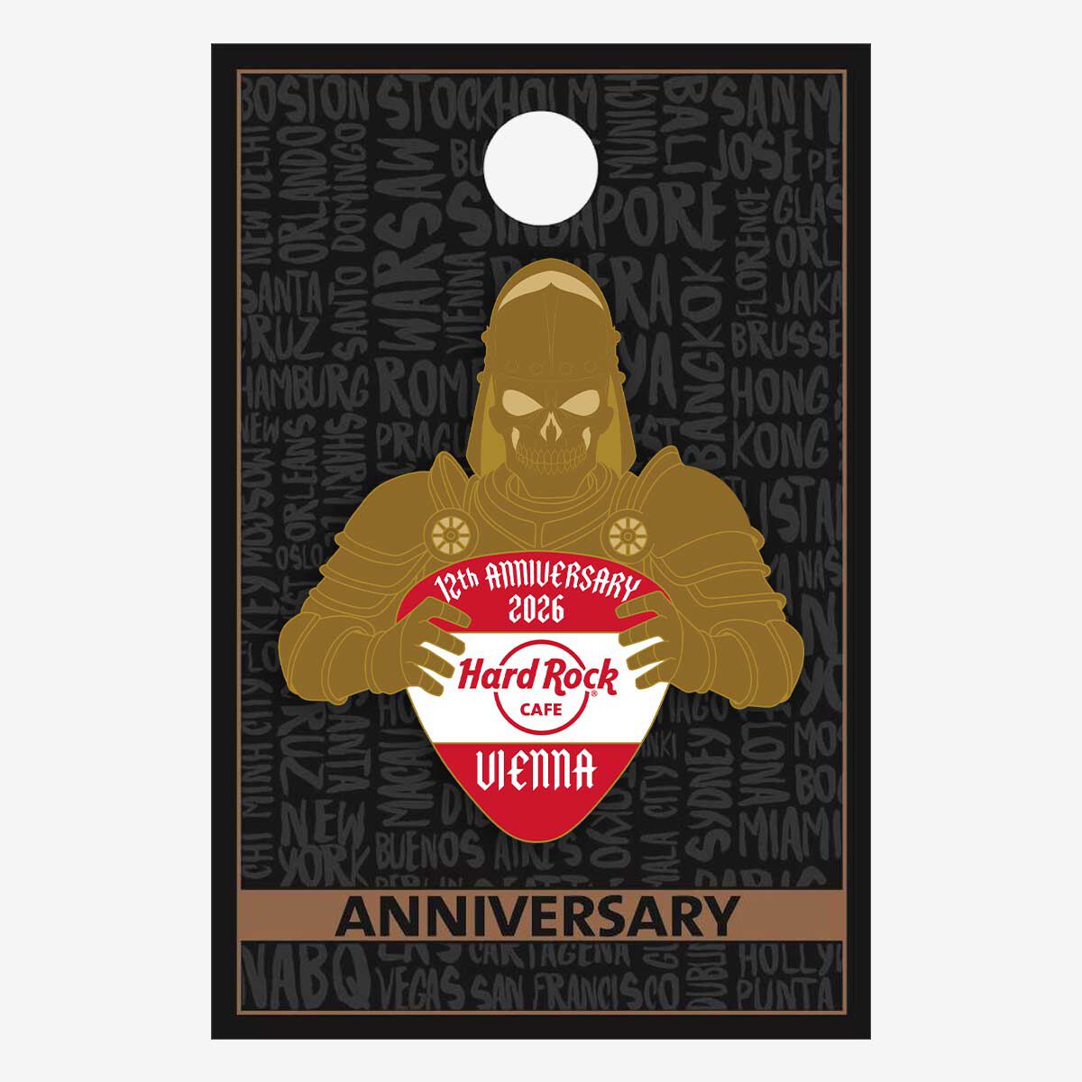 Hard Rock Cafe Vienna 12th Anniversary 2026 Pin | Online Rock Shop