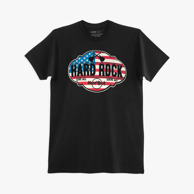 Men's Vintage USA Flag Badge Tee Men's Vintage USA Flag Badge Tee