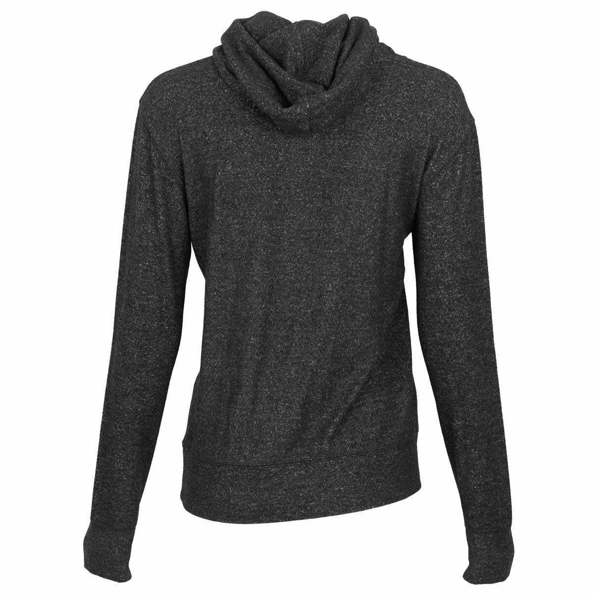 Womens black hoodie clearance with thumb holes