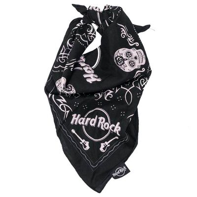 Logo Skull & Guitars Bandana Black Logo Skull & Guitars Bandana Black