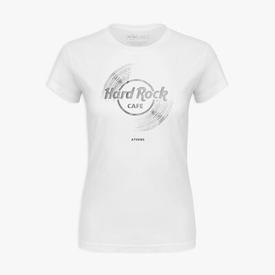 Women's Vinyl Logo Shortsleeve Crewneck Tee in White