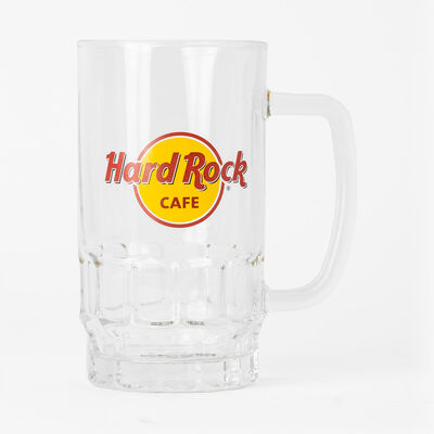 Cafe Logo Glass Pint Stein with Handle Cafe Logo Glass Pint Stein with Handle