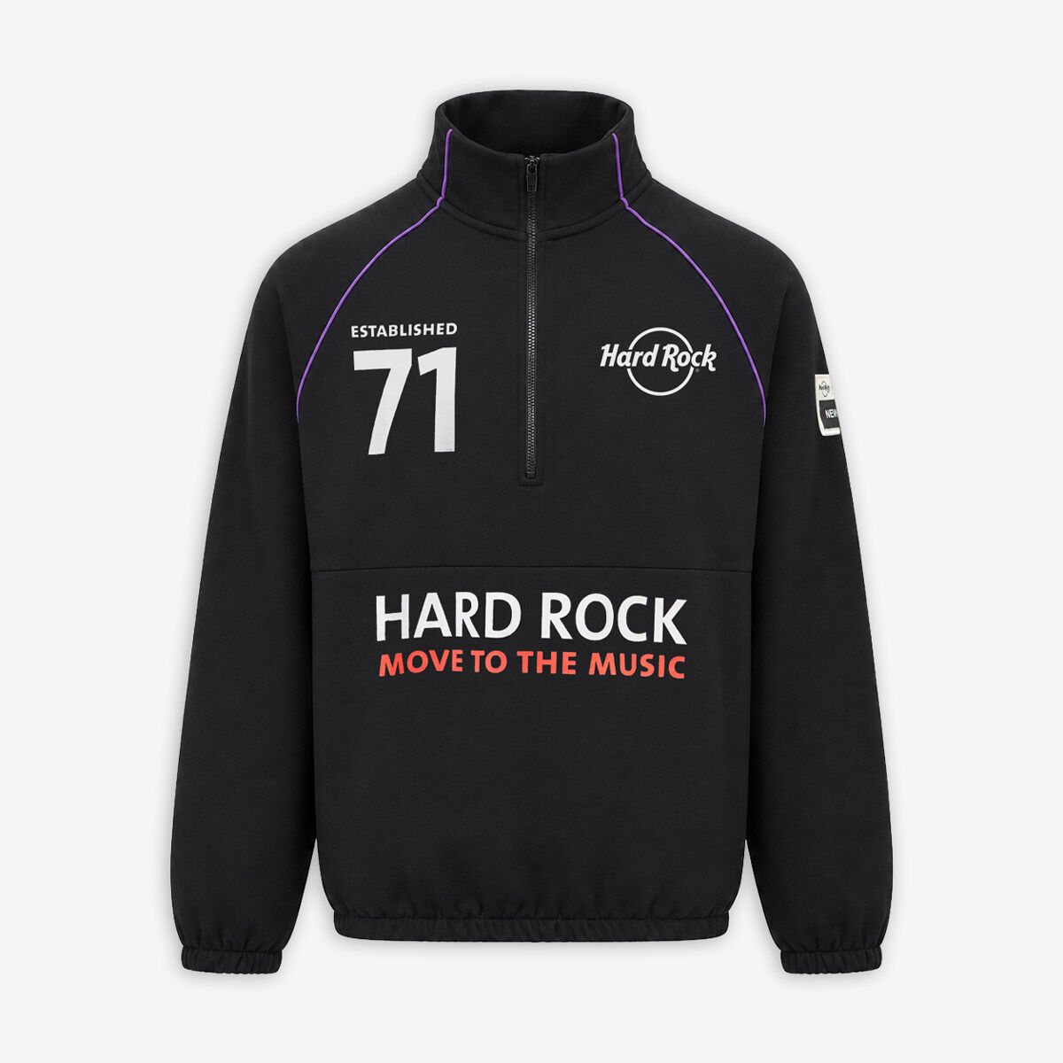 Hard Rock Move to the Music Quarter Zip Jacket in Black | Online
