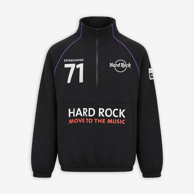 Move to the Music Quarter Zip Jacket in Black